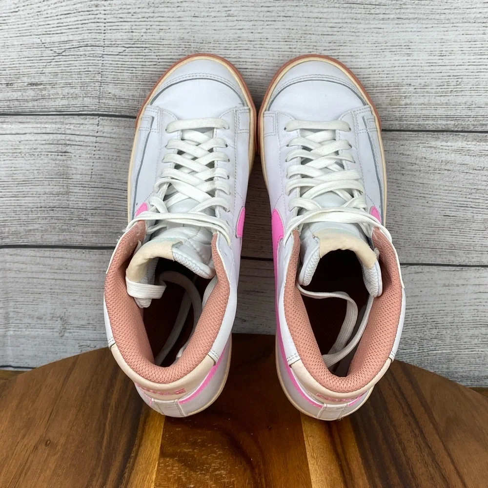 Nike Blazer Mid 77 White Pink Spell Sneakers DZ2900-100 Women’s Shoe Size 8
